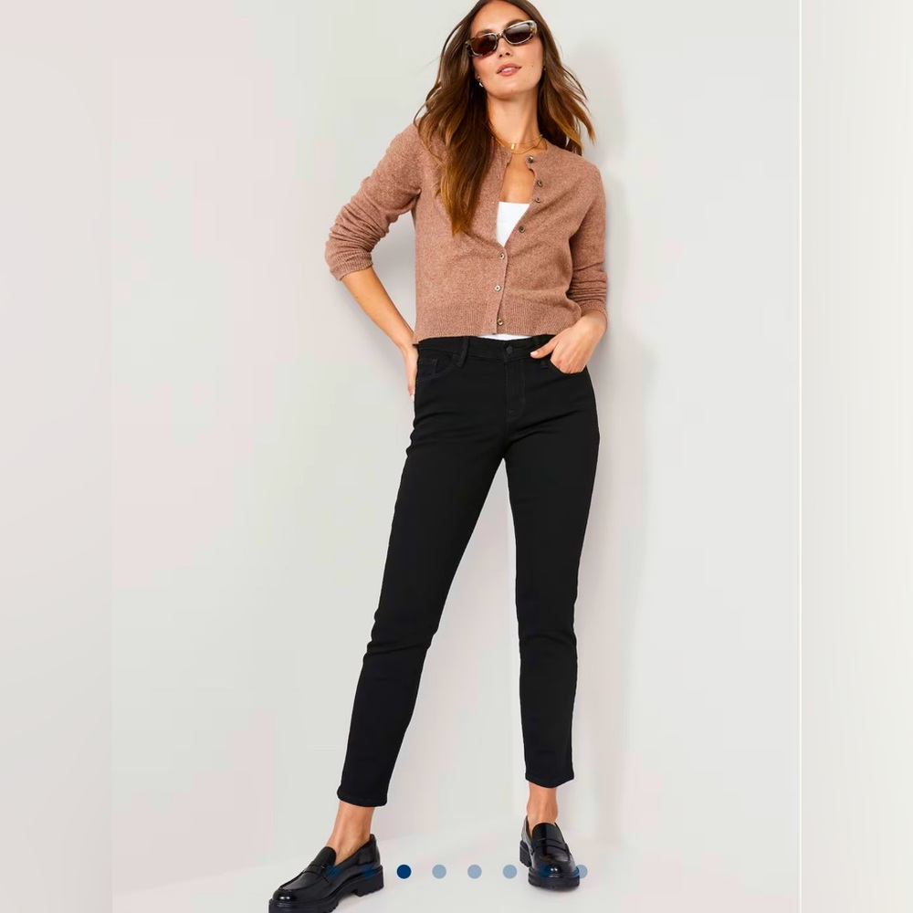 NWT Old Navy Straight Jeans Black